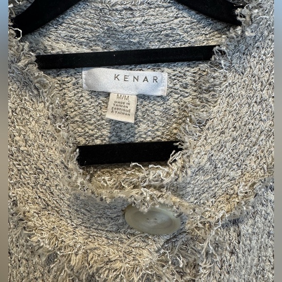 Kenar Women’s Cream Tweed Chanel Style‎ Cardigan Sweater Jacket Size Medium - Picture 2 of 5